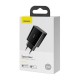 Мережевий зарядний пристрій Baseus Speed Mini Quick Charger 1C 20W EU Black (CCFS-SN01)