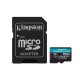 microSDXC (UHS-1 U3) Kingston Canvas Go Plus 256Gb class 10 A2 V30 (R170MB/s, W90MB/s) (adapter SD) (SDCG3/256GB) 