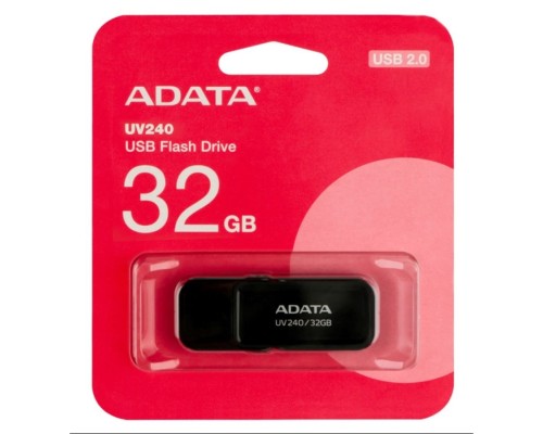USB флеш накопичувач ADATA 32GB UV240 Black USB 2.0 (AUV240-32G-RBK) 