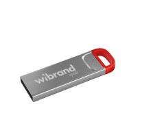 USB флеш накопичувач Wibrand 16GB Falcon Silver-Red USB 2.0 (WI2.0/FA16U7R) 