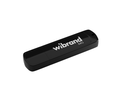 USB флеш накопичувач Wibrand 64GB Grizzly Black USB 2.0 (WI2.0/GR64P3B) 