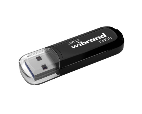 USB флеш накопичувач Wibrand 128GB Marten Black USB 3.2 Gen 1 (USB 3.0) (WI3.2/MA128P10B) 