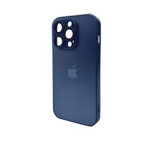 Чохол для смартфона AG Glass Matt Frame Color Logo for Apple iPhone 14 Pro Navy Blue (AGMattFrameiP14PBlue)