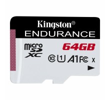 microSDXC (UHS-1 U1) Kingston Endurance 64Gb class 10 А1 (R95MB/s, W30MB/s) (SDCE/64GB) 