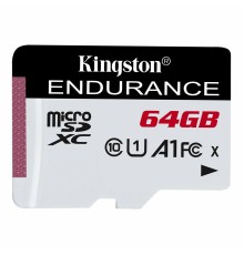Карта пам'яті microSDXC (UHS-1 U1) Kingston Endurance 64Gb class 10 А1 (R95MB/s, W30MB/s) (SDCE/64GB)
