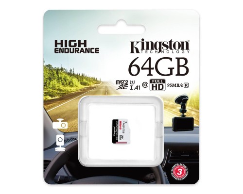 microSDXC (UHS-1 U1) Kingston Endurance 64Gb class 10 А1 (R95MB/s, W30MB/s) (SDCE/64GB) microSDXC (UHS-1 U1) Kingston Endurance 64Gb class 10 А1 (R95MB/s, W30MB/s) (SDCE/64GB)