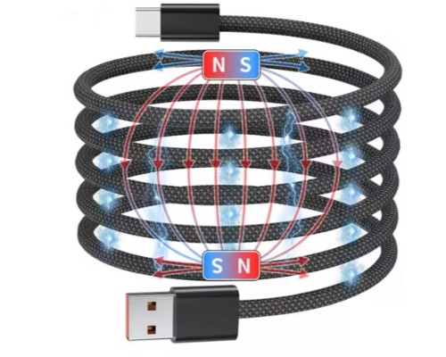 Кабель NN SN1 Magnetic Usb Type-C 1m 100W  black (NNSN1)