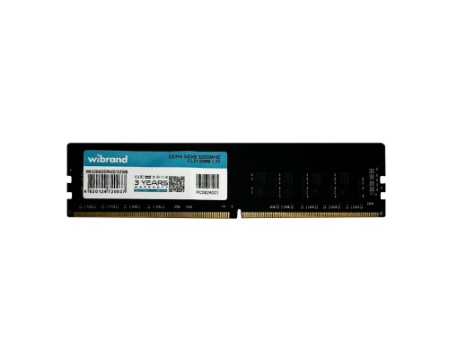 DDR4 Wibrand 32GB 3200MHz CL22 DIMM (WI3200DDR4D/32GB) DDR4 Wibrand 32GB 3200MHz CL22 DIMM (WI3200DDR4D/32GB)