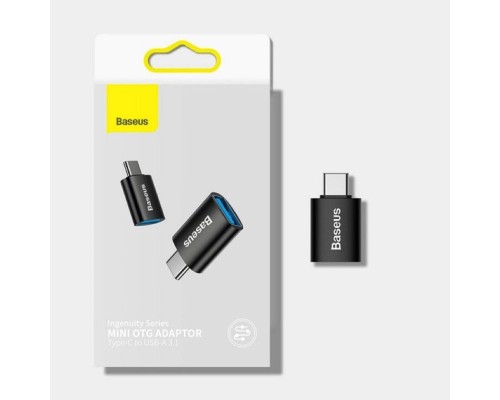 Адаптер Baseus Ingenuity Series Mini OTG Adaptor Type-C to USB-A 3.1 Blue (ZJJQ000003) Адаптер Baseus Ingenuity Series Mini OTG Adaptor Type-C to USB-A 3.1 Blue (ZJJQ000003)