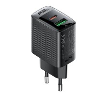 Мережевий зарядний пристрій ACEFAST A98 PD30W GaN (USB-C+USB-A) charger Black (6974316283263)