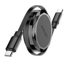 Кабель ACEFAST C13-03 USB-C to USB-C dual retraction charging data cable Black (6974316280132)