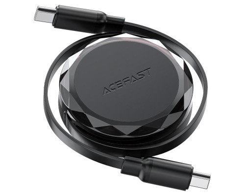 Кабель ACEFAST C13-03 USB-C to USB-C dual retraction charging data cable Black (6974316280132) Кабель ACEFAST C13-03 USB-C to USB-C dual retraction charging data cable Black (6974316280132)