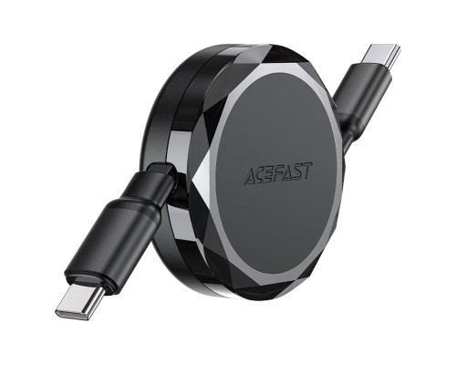 Кабель ACEFAST C13-03 USB-C to USB-C dual retraction charging data cable Black (6974316280132) Кабель ACEFAST C13-03 USB-C to USB-C dual retraction charging data cable Black (6974316280132)