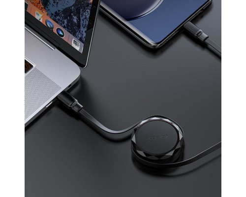 Кабель ACEFAST C13-03 USB-C to USB-C dual retraction charging data cable Black (6974316280132) Кабель ACEFAST C13-03 USB-C to USB-C dual retraction charging data cable Black (6974316280132)