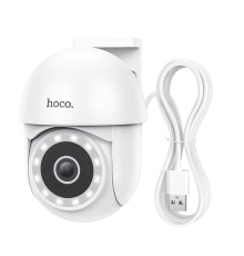 IP-камера відеоспостереження HOCO D2 outdoor PTZ HD camera White (6942007611688)