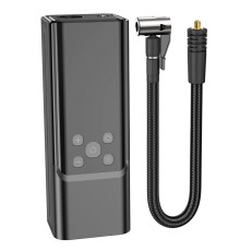 Автомобільний насос HOCO ZP7 Maddy portable smart air pump(5000mAh) Black (6942007614511)