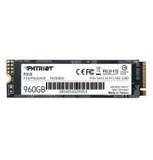 Накопичувач SSD M.2 Patriot P310 960GB NVMe 2280 PCIe 3.0x4 3D NAND TLC (P310P960GM28)