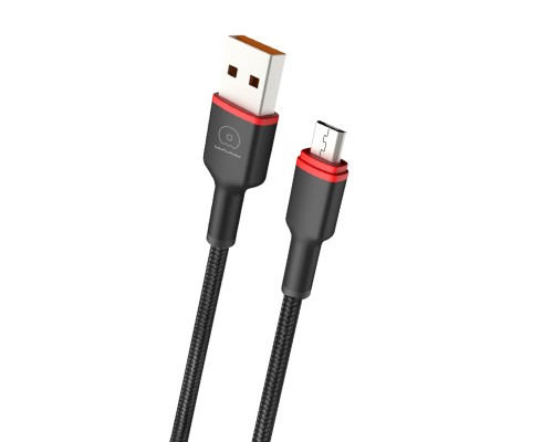 Кабель WUW-X203 USB Micro 2,4A 1m black (6972573336197) Кабель WUW-X203 USB Micro 2,4A 1m black (6972573336197)