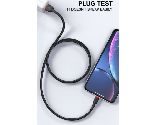 Кабель WUW-X203 USB Micro 2,4A 1m black (6972573336197) Кабель WUW-X203 USB Micro 2,4A 1m black (6972573336197)