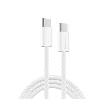 Кабель WUW-X200 Type-C to Type-C PD 60W white (WUW-X200TT)