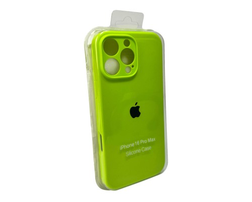 Чохол для смартфона Silicone Full Case AA Camera Protect for Apple iPhone 16 Pro Max 24,Shiny Green (FullAAi16PM-24)