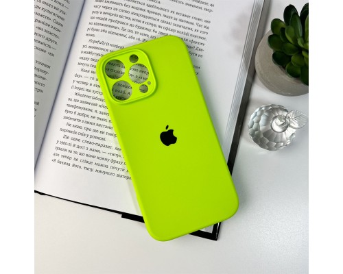 Чохол для смартфона Silicone Full Case AA Camera Protect for Apple iPhone 16 Pro Max 24,Shiny Green (FullAAi16PM-24)