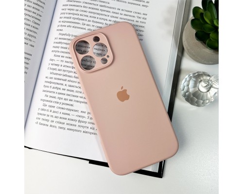 Чохол для смартфона Silicone Full Case AA Camera Protect for Apple iPhone 16 Pro Max 15,Pink Sand (FullAAi16PM-15)
