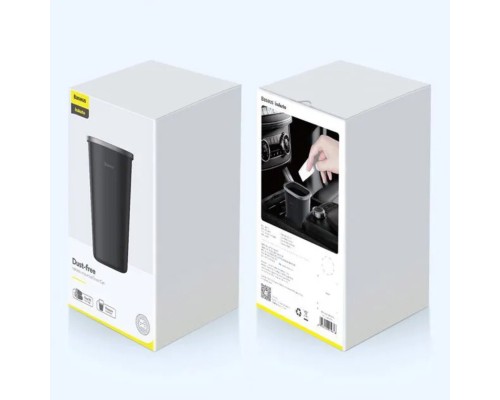 Автомобільний сміттєвий контейнер Baseus Dust-free Vehicle-mounted Trash Can(TrashBag 3 roll/90)Black (CRLJT-A01) Автомобільний сміттєвий контейнер Baseus Dust-free Vehicle-mounted Trash Can(TrashBag 3 roll/90)Black (CRLJT-A01)