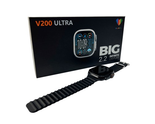 Смарт-годинник BIG V200 Ultra IP65 Black (V200UBlack) Смарт-годинник BIG V200 Ultra IP65 Black (V200UBlack)