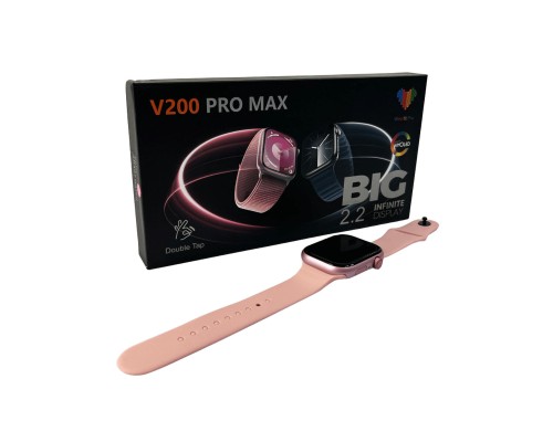 Смарт-годинник BIG V200 Pro Max IP65 Pink (V200PMPink) Смарт-годинник BIG V200 Pro Max IP65 Pink (V200PMPink)