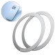 Пластина для магнітного тримача Baseus Halo Series Magnetic Metal Ring(2pcs/pack)Silver (PCCH000012)