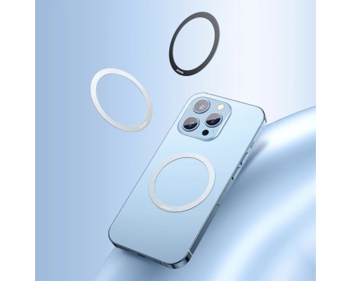 Пластина для магнітного тримача Baseus Halo Series Magnetic Metal Ring(2pcs/pack)Silver (PCCH000012) Пластина для магнітного тримача Baseus Halo Series Magnetic Metal Ring(2pcs/pack)Silver (PCCH000012)