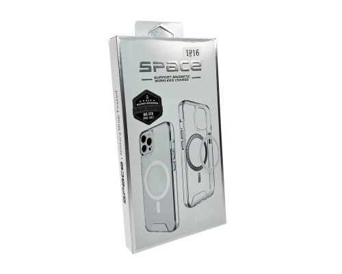 Чохол для смартфона Space Magnetic for Apple iPhone 16 Transparent (SpaceMAG16Clear) Чохол для смартфона Space Magnetic for Apple iPhone 16 Transparent (SpaceMAG16Clear)