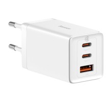 Мережевий зарядний пристрій Baseus GaN5 Pro Fast Charger 2C+U 65W  EU  White(Include：Baseus Xiaobai series fast charging Cable Type-C  to Type-C 100W( (CCGP120202)