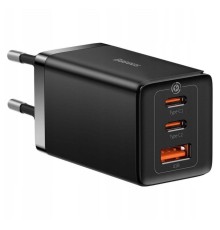 МЗП Baseus GaN5 Pro Fast Charger 2C+U 65W  EU  Black(Include：Baseus Xiaobai series fast charging Cable Type-C  to Type-C 100W(20V/5A) 1m Black） (CCGP120201)