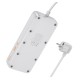 Мережевий подовжувач HOCO AC22 Sunlight 4-bit(PD30W/1C3A) desktop socket(EU/GER) Black (6942007629782)