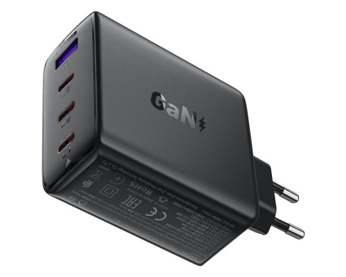 Мережевий зарядний пристрій ACEFAST A94 PD100W GaN (3*USB-C+USB-A) charger Black (6974316283133) Мережевий зарядний пристрій ACEFAST A94 PD100W GaN (3*USB-C+USB-A) charger Black (6974316283133)
