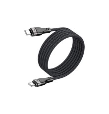 Кабель ACEFAST C11-03 Type-C to Type-C 3A, 60W, 1.2m, nylon + PVC, zinc connectors, Black (6974316280217)