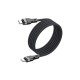 Кабель ACEFAST C11-03 Type-C to Type-C 3A, 60W, 1.2m, nylon + PVC, zinc connectors, Black (6974316280217)