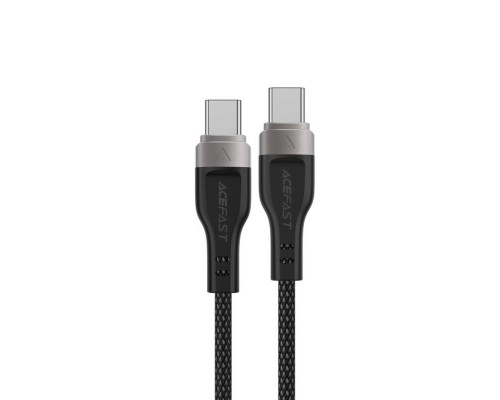 Кабель ACEFAST C11-03 Type-C to Type-C 3A, 60W, 1.2m, nylon + PVC, zinc connectors, Black (6974316280217) Кабель ACEFAST C11-03 Type-C to Type-C 3A, 60W, 1.2m, nylon + PVC, zinc connectors, Black (6974316280217)