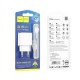 Мережевий зарядний пристрій HOCO C98A Proton single port QC3.0 charger set(Type-C) White (6931474766878)