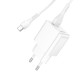Мережевий зарядний пристрій HOCO C98A Proton single port QC3.0 charger set(Type-C) White (6931474766878)