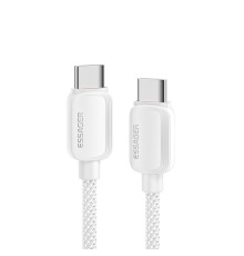 Кабель ESSAGER Waves Type-C to Type-C 100W 1m white (EXCTT1-WL02-P)
