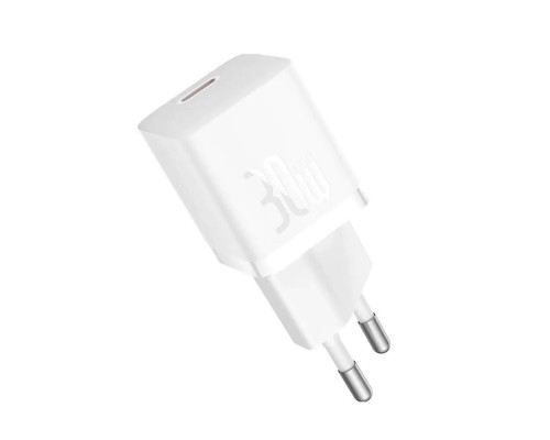 Мережевий зарядний пристрій Baseus GaN5 Fast Charger(mini) 1C 30W EU White (CCGN070502) Мережевий зарядний пристрій Baseus GaN5 Fast Charger(mini) 1C 30W EU White (CCGN070502)