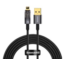 Кабель Baseus Explorer Series Auto Power-Off Fast Charging Data Cable USB to IP 2.4A 2m Black (CATS000501)