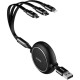 Кабель Baseus Golden Loop Three-in-One Elastic Data Cable USB for M+L+T 3.5A 1.2m Black (CAMLT-JH01)