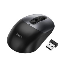 Миша HOCO GM28 2.4G business wireless mouse Black Metal Gray (6942007619684 )