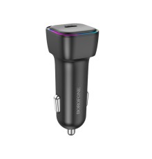 Автомобільний зарядний пристрій BOROFONE BZ28 Trophie single port PD30W car charger Black (6941991110788)