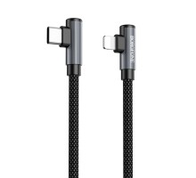 Кабель BOROFONE BU50 elbow magnetic PD charging data cable iP 1m Black (6941991111129)