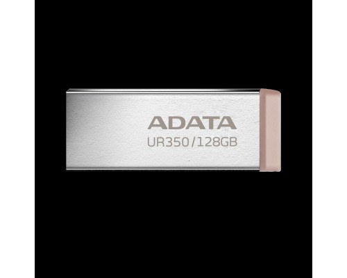 Flash A-DATA USB 3.2 UR 350 128Gb Silver/Beige (UR350-128G-RSR/BG) 